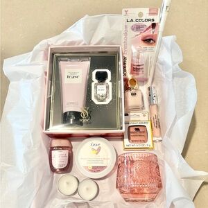 Pink Victoria’s Secret Tease Gift Set Self Care Bundle 12+ Pc Beauty Spa Box